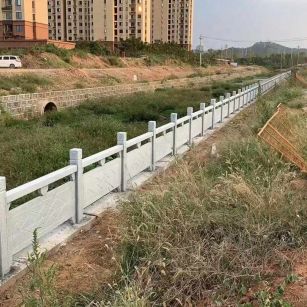 荆门 白麻河道栏杆效果展示图
