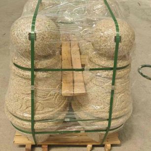 荆门 黄金麻异形定制雕花——棒棒糖挡车柱