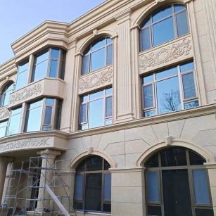 荆门 黄金麻花岗岩别墅外墙干挂