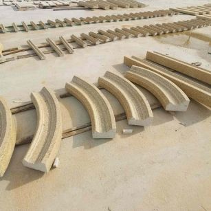 荆门 黄金麻花岗岩别墅线条