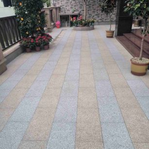 荆门 黄金麻白麻荔枝面庭院铺装展示