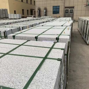 荆门 白麻花岗岩5.0公分荔枝面地铺石