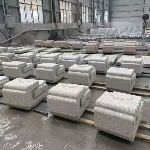 荆门 白麻花岗岩异形加工-石凳，坐凳