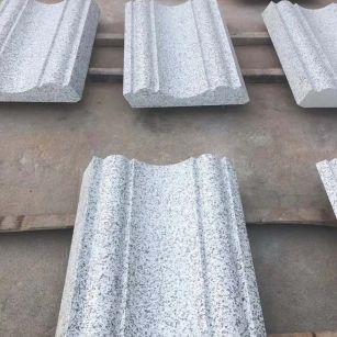 荆门 白麻花岗岩光面别墅线条