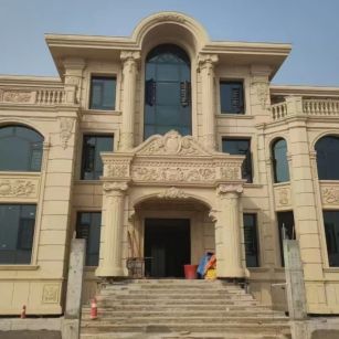 荆门 黄金麻花岗岩别墅外墙干挂