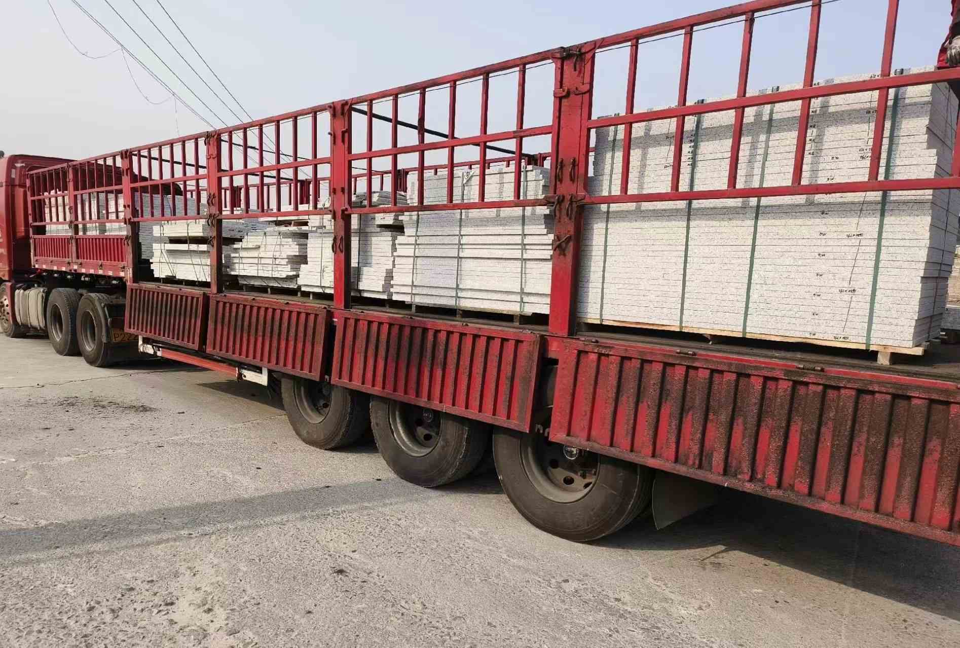 荆门 白麻荔枝面外墙干挂，工厂装车日常