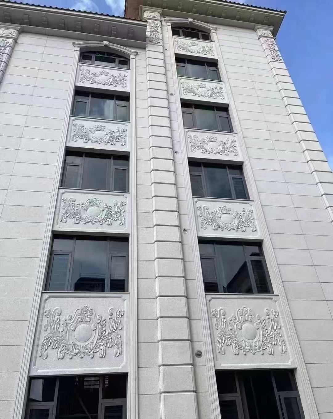 荆门 白麻荔枝面花岗岩别墅外墙干挂