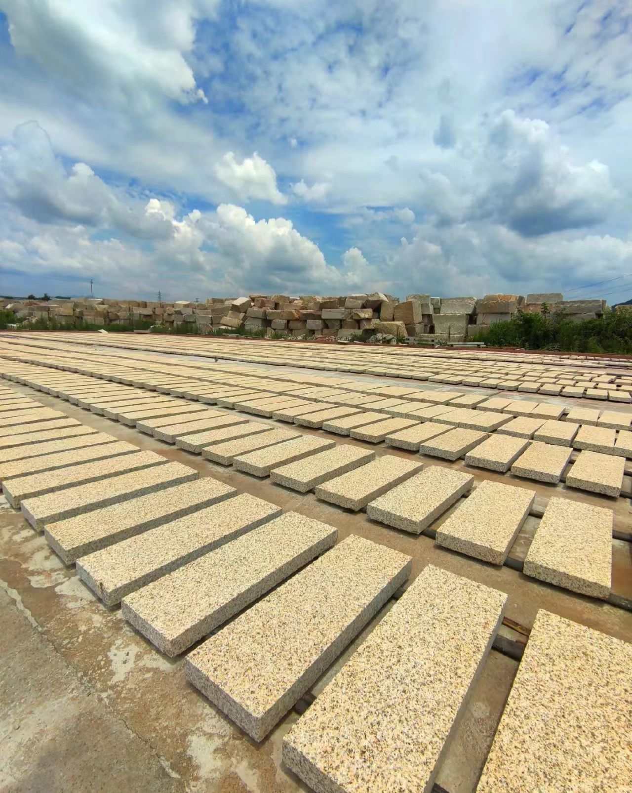 荆门 黄金麻花岗岩荔枝面地铺石防护中