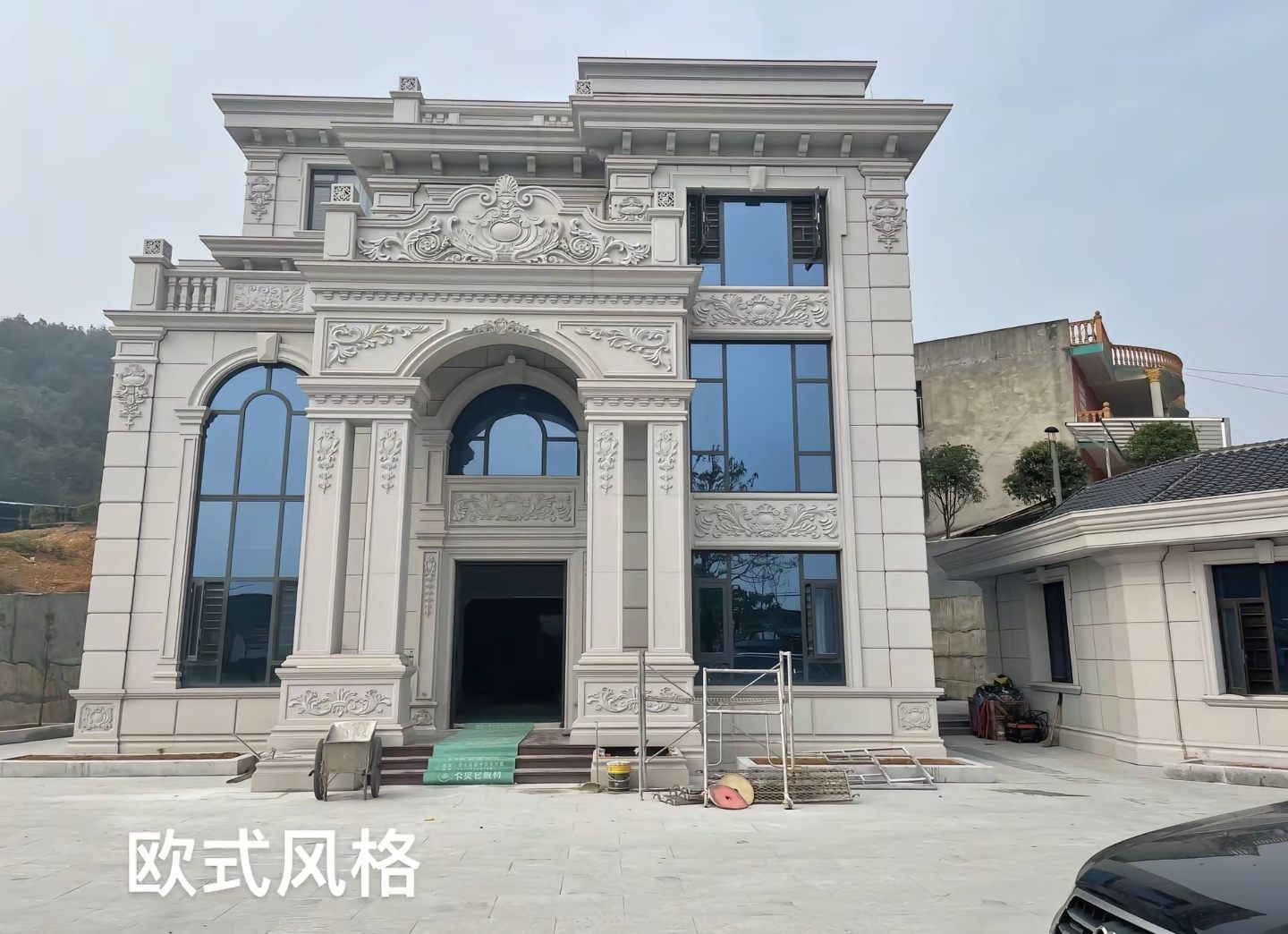 荆门 白麻花岗岩别墅外墙干挂