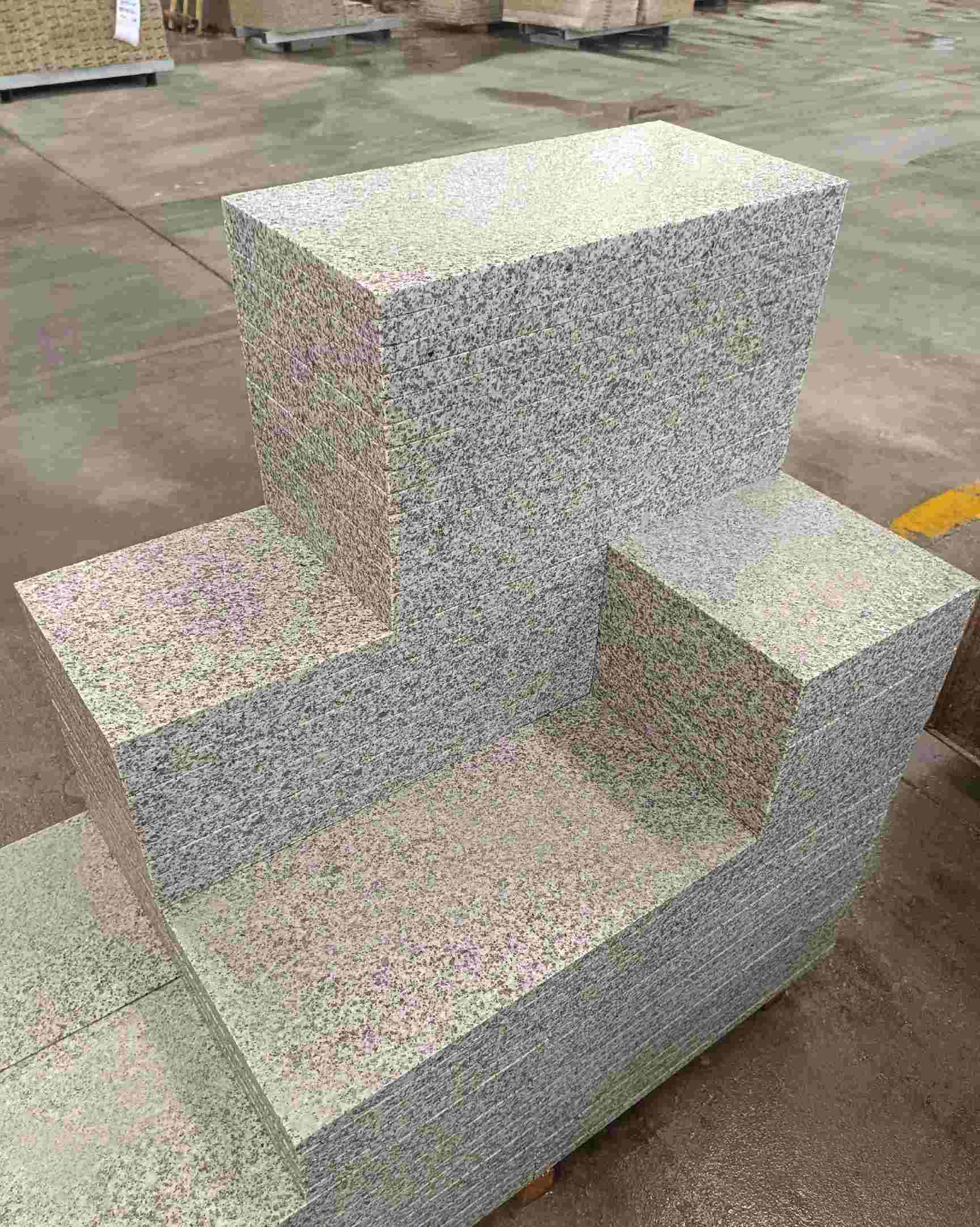 荆门 白麻花岗岩荔枝面地铺石